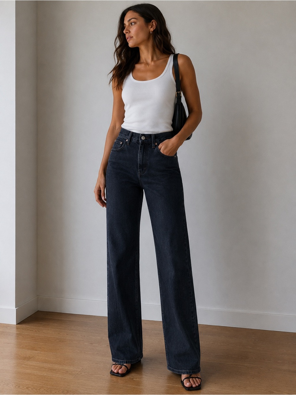Zara Dark Wash High Rise Bootcut Jeans Size 26